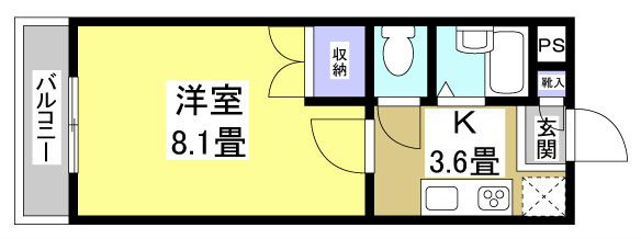 スターターハウス 103号室 間取り