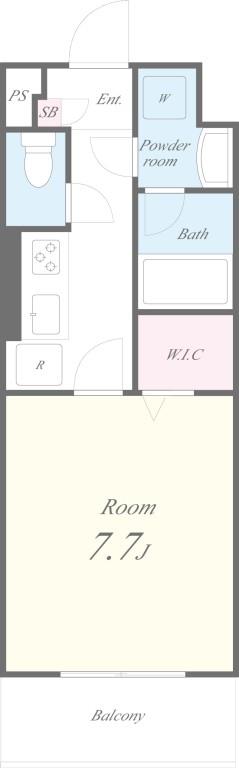 エムズ両国亀沢 間取り図