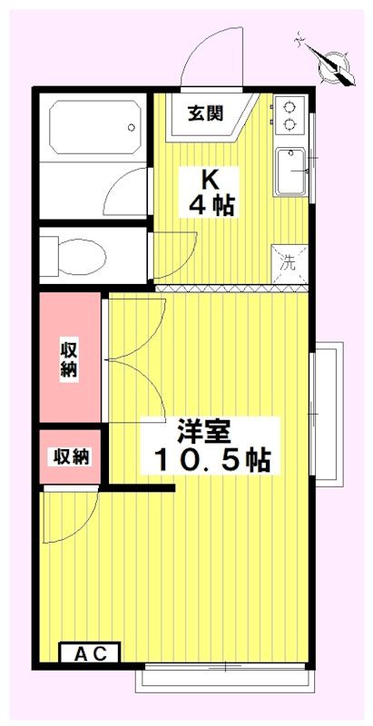 コガハイム 202号室 間取り