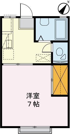 ロータスハイツA棟 間取り図