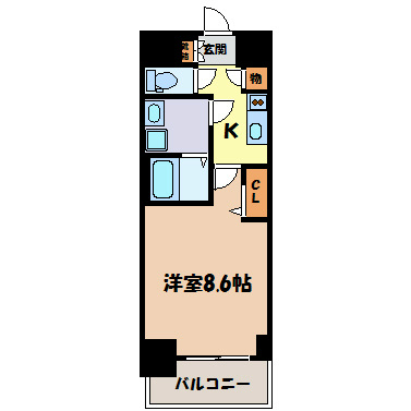 プレサンスジェネ丸の内 間取り図