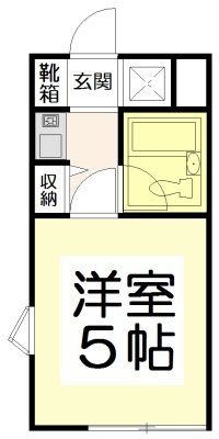 シャローム 106号室 間取り