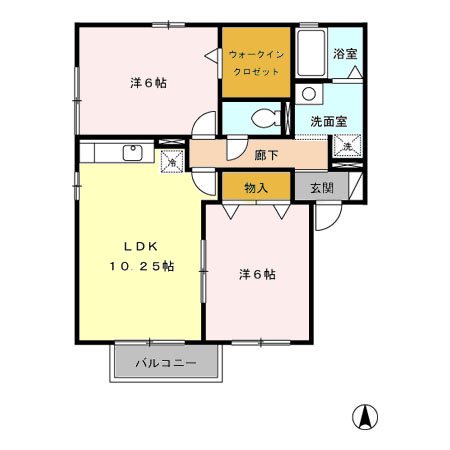 セジュール・カトレア 間取り図