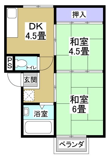 みゆきグループアパート 間取り図