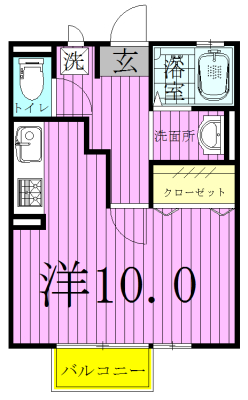 アシェルマウンド 210号室 間取り