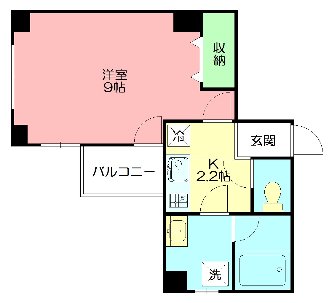 Scene1 403号室 間取り