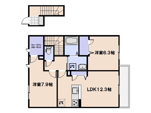 ドーフィンコート 103号室 間取り