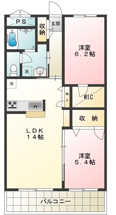 ヒルサイドスクェアⅠ 間取り図