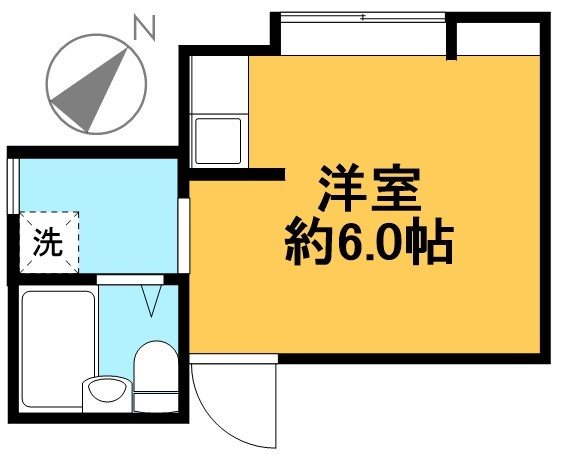 緑樹荘 8号室 間取り