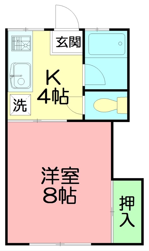 フライングエース 205号室 間取り