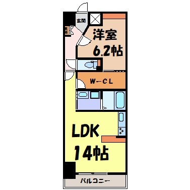 ファインブルーム新栄 間取り図