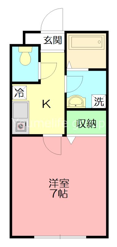 ドミール南足柄 301号室 間取り