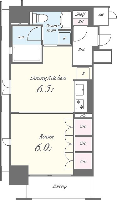 セイワパレス夕陽丘 間取り図
