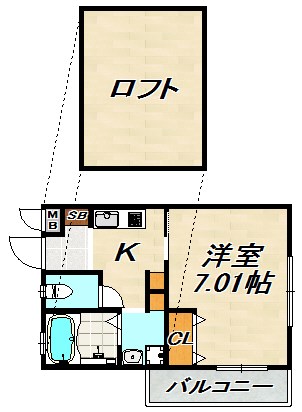 HCフラッツ須磨関守 間取り図