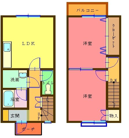 ファミリーカスタム C号室 間取り
