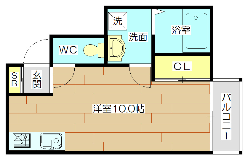 Ｆ&lsquo;grace高槻　（エフグレイスタカツキ）  間取り
