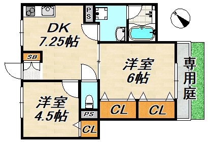 コートフジ 間取り図