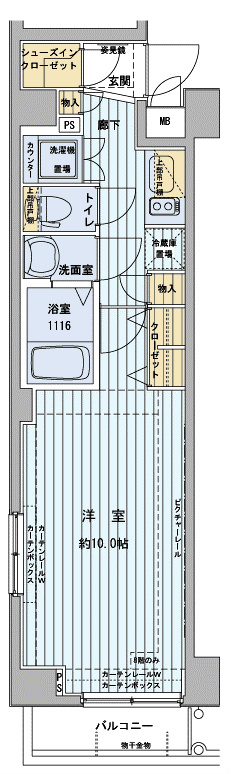 メインステージ浅草橋駅前 間取り