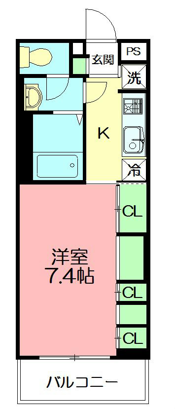 リブリ・サンモール戸塚 103号室 間取り