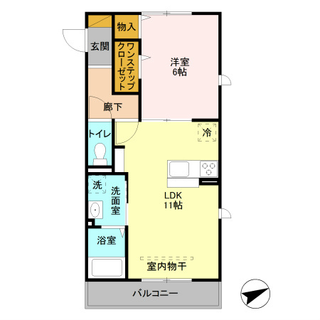アルバ・グラートB 間取り図