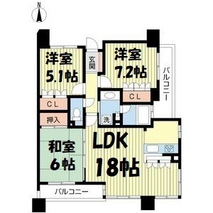 パークアクシス金山WEST 間取り図