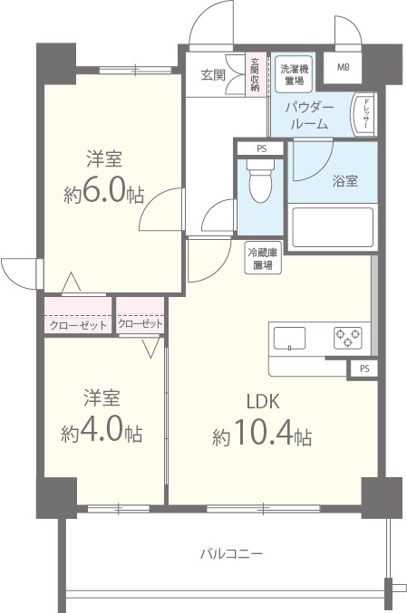 ロンド・エーデルワイス 間取り図