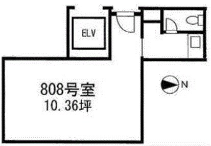 新宿Ｑフラットビル 間取り