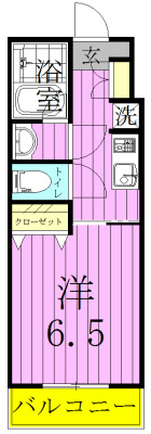アドヴァンス新松戸 103号室 間取り