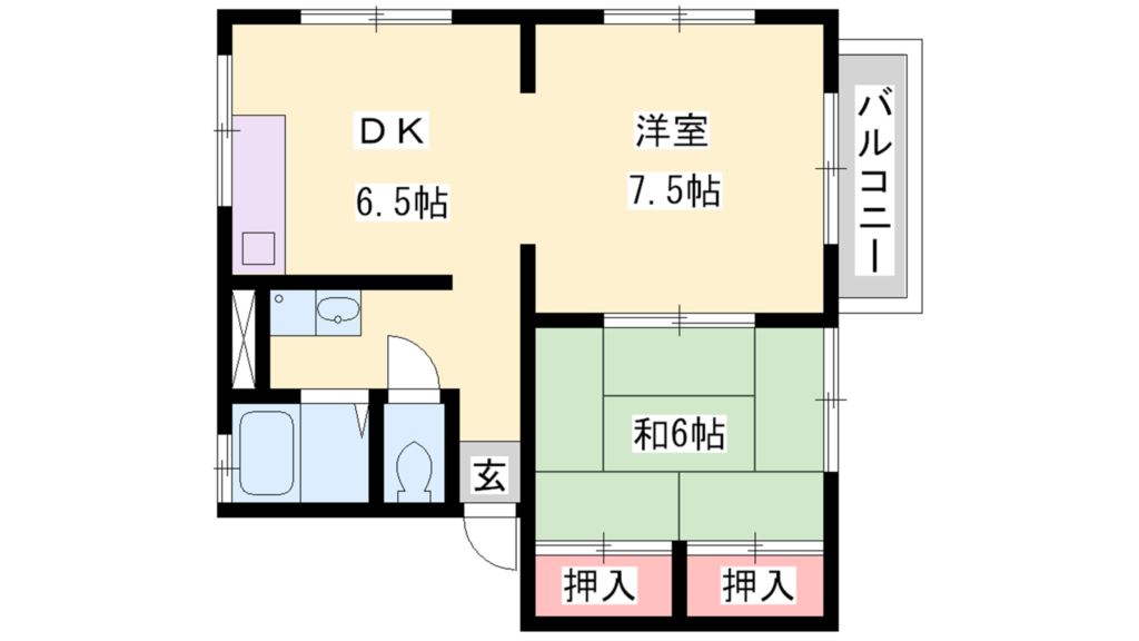 トヴァリーチ 間取り図