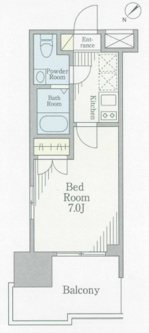 パークキューブ北松戸 507号室 間取り