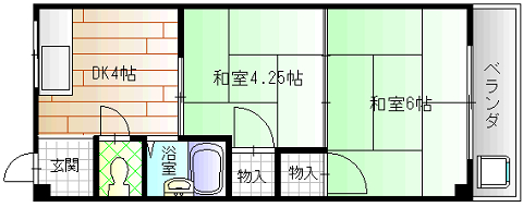 平尾マンション 間取り