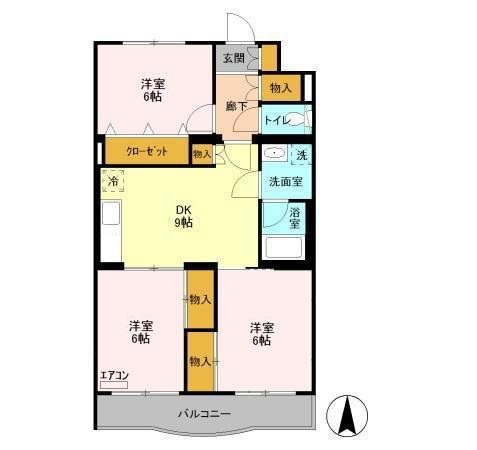 プラムマンション     間取り