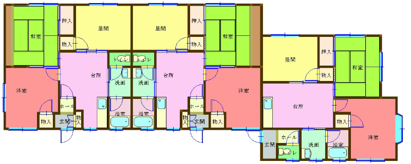 コーポ麗雅 A号室 間取り