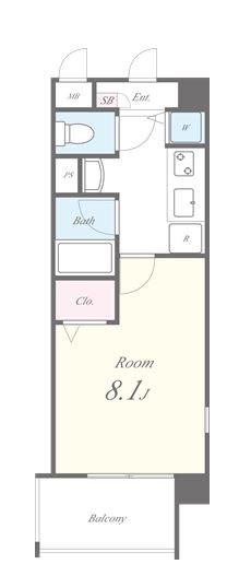 クティールM 間取り図