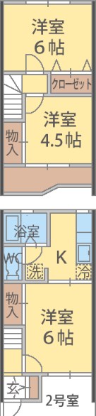 エトワールＡ棟 002号室 間取り