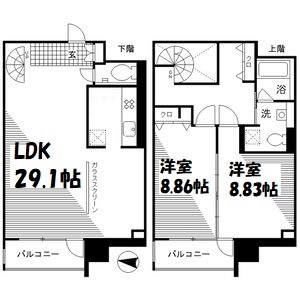 レジディア東桜Ⅱ 間取り図