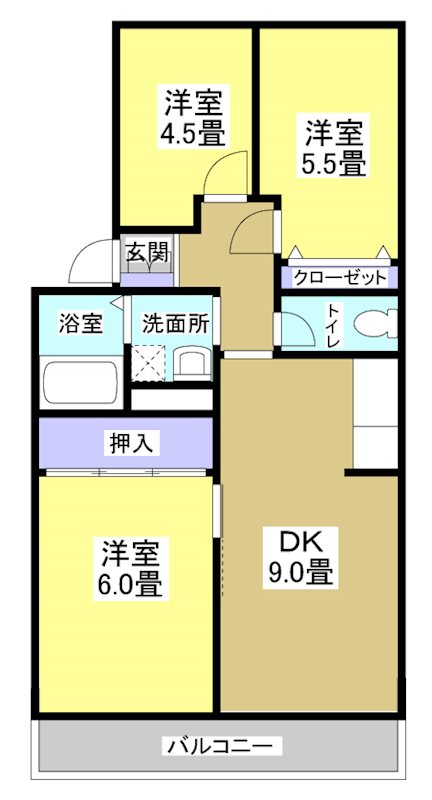 Kフラット11 間取り