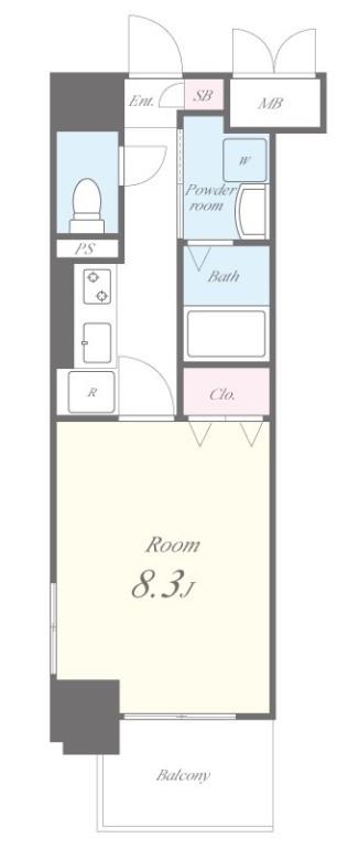 ランエージ新御徒町 間取り図