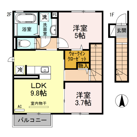 オリジンⅡ 間取り図