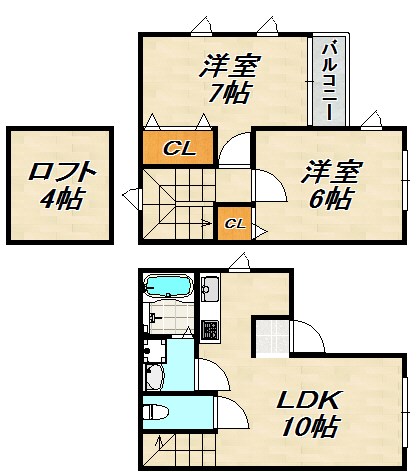 ベルリード新長田 間取り図
