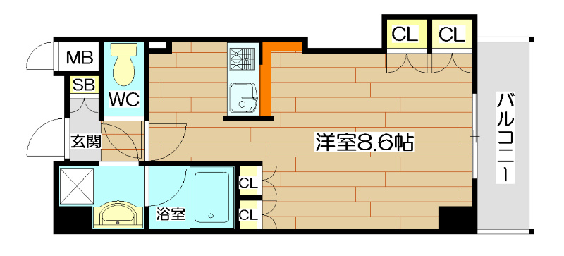 ラ・カステル・メウ 307号室 間取り