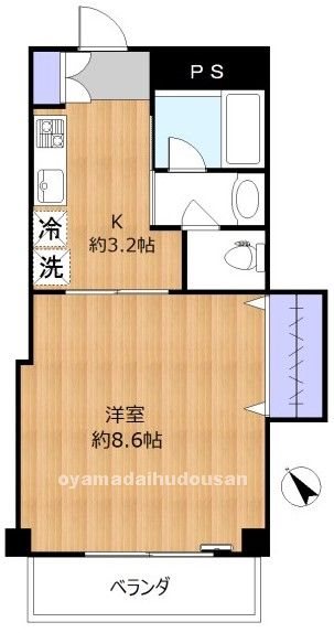 シュロス上野毛 間取り図
