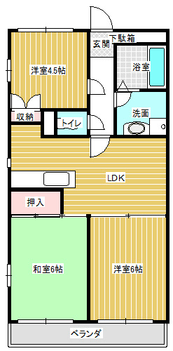 サンハイツ石田 間取り図