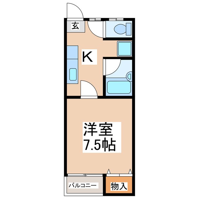 ベルメゾン丸山PART１Ｃ棟 間取り