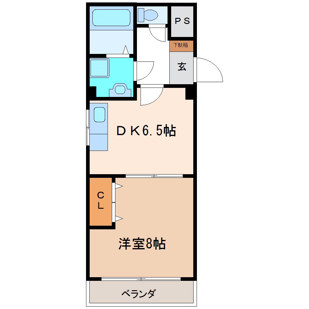 明治第3ビル 503号室 間取り