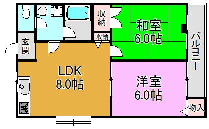 ラフォーレ石橋 間取り図