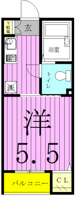 フォセット松戸・上本郷 102号室 間取り
