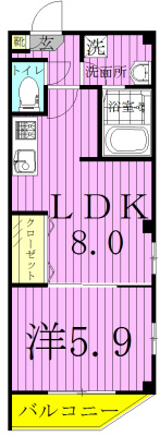 WilliamⅡ～ウイリアムⅡ～ 401号室 間取り
