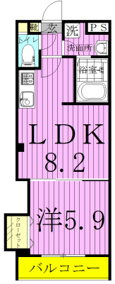 WilliamⅡ～ウイリアムⅡ～ 402号室 間取り
