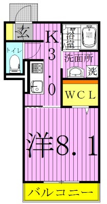 dearest 201号室 間取り